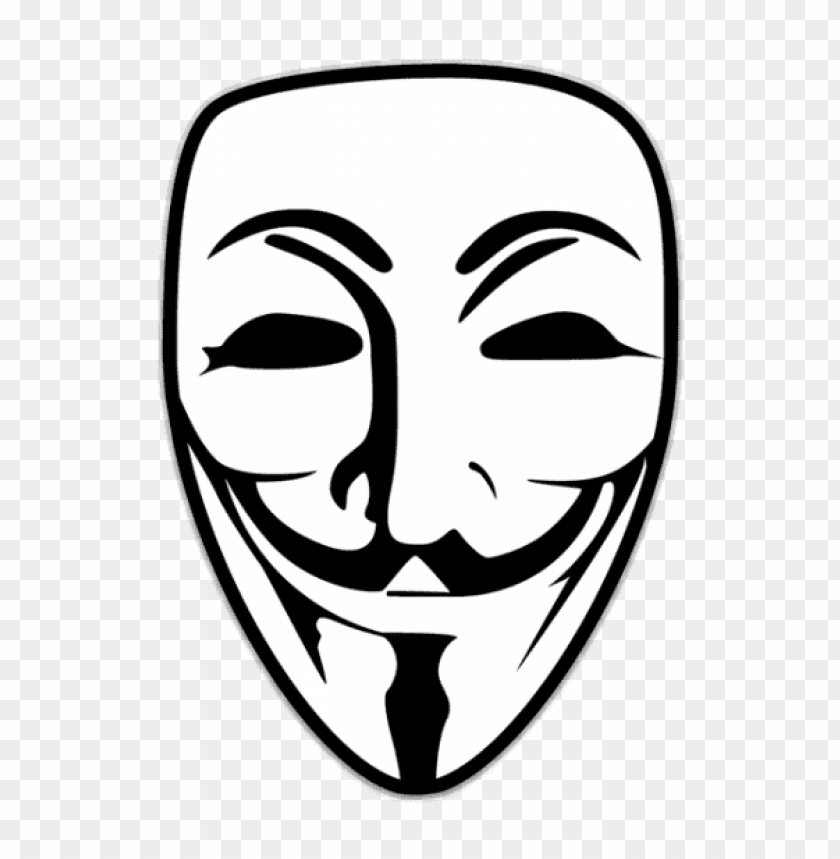 Detail Anonymous Mask Vector Nomer 18