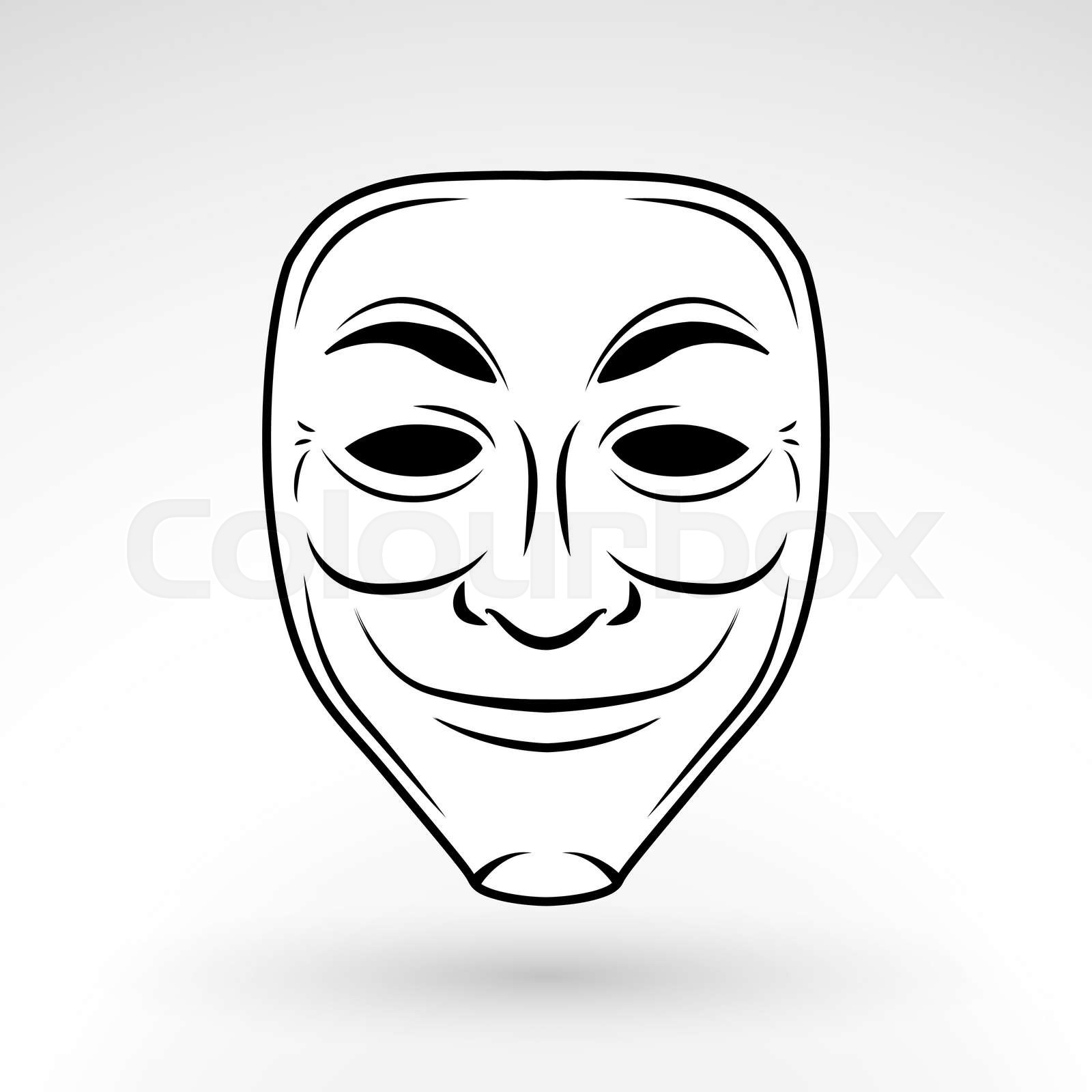 Detail Anonymous Mask Vector Nomer 23