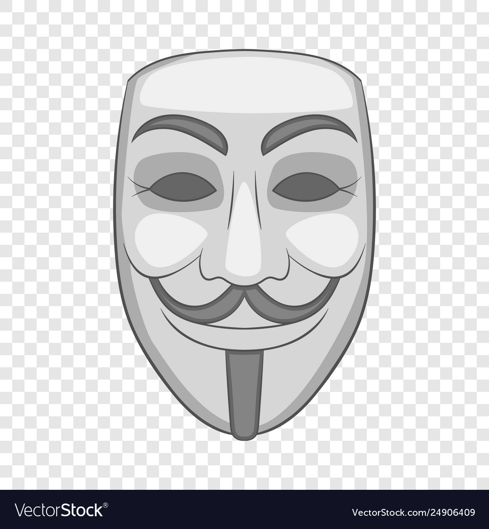 Detail Anonymous Mask Vector Nomer 26