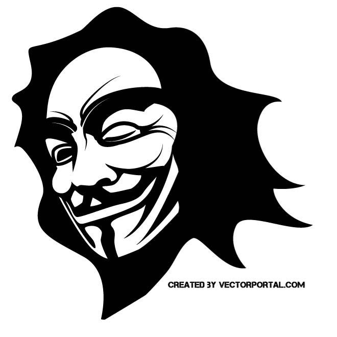 Detail Anonymous Mask Vector Nomer 34