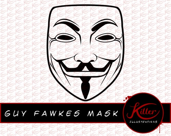 Detail Anonymous Mask Vector Nomer 38