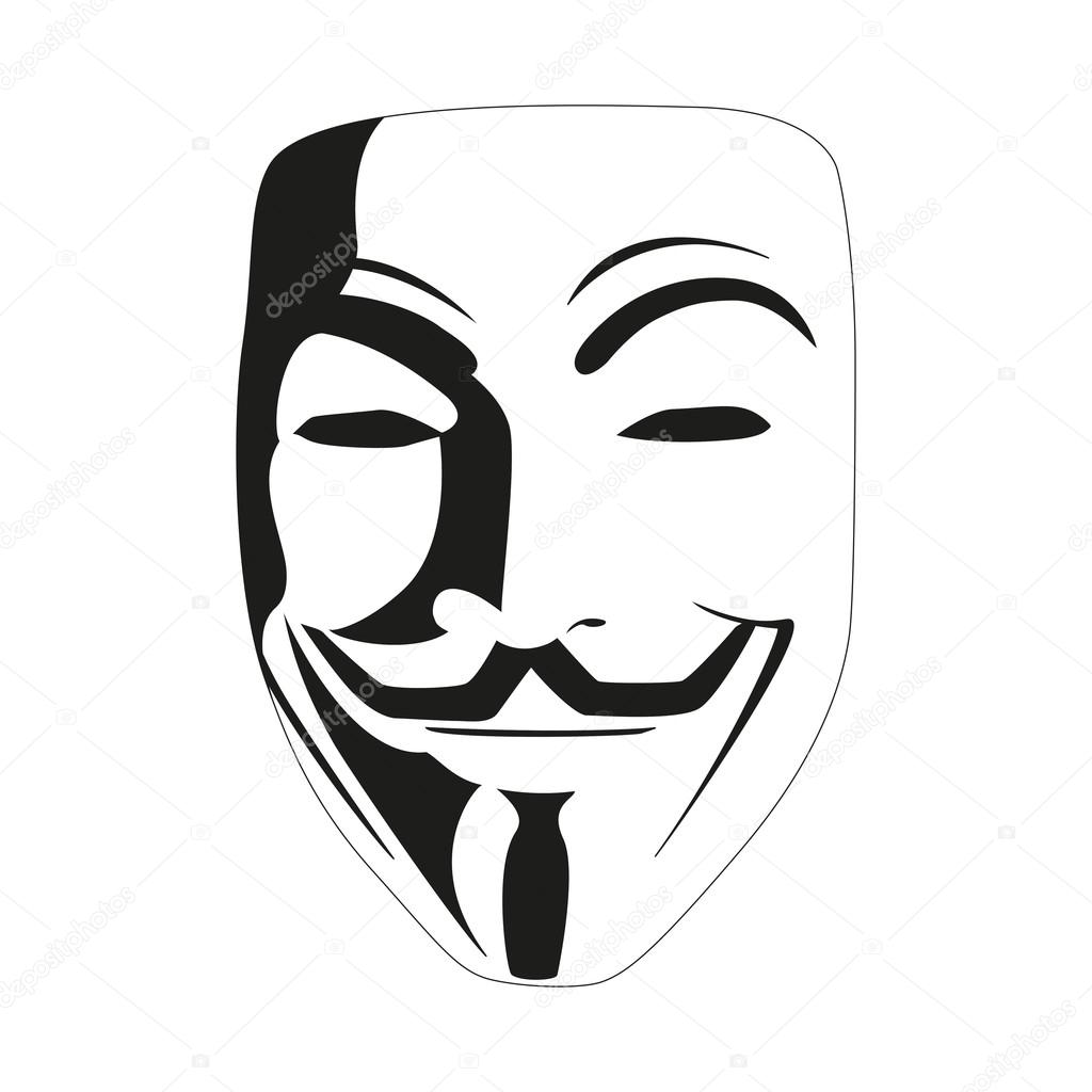 Detail Anonymous Mask Vector Nomer 44