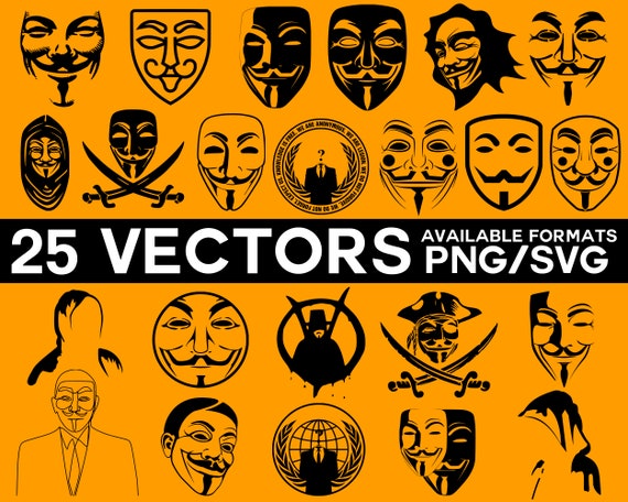 Detail Anonymous Mask Vector Nomer 52