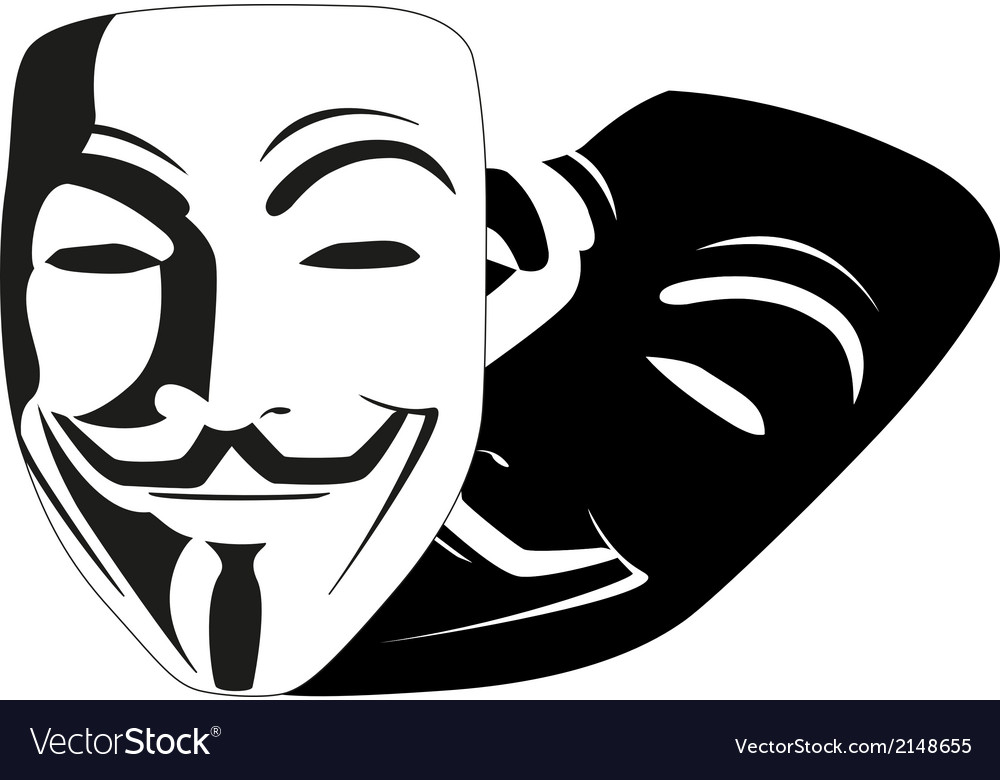 Detail Anonymous Mask Vector Nomer 7