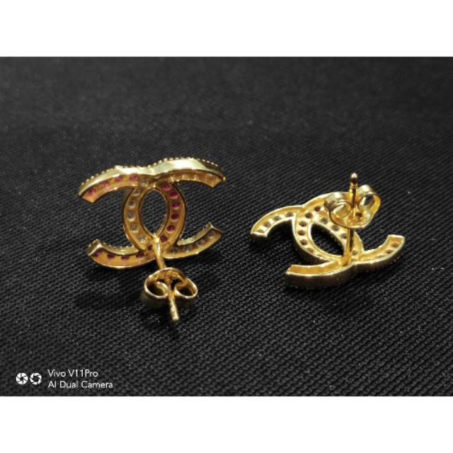 Detail Anting Emas Channel Nomer 12