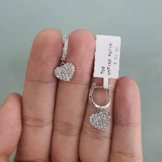 Detail Anting Emas Putih Nomer 27