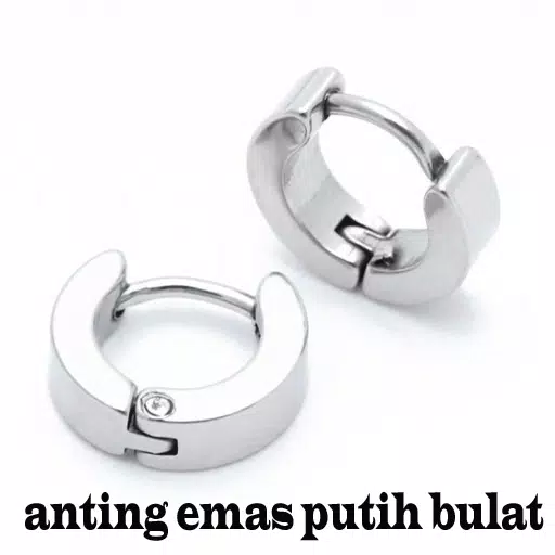 Detail Anting Emas Putih Nomer 47