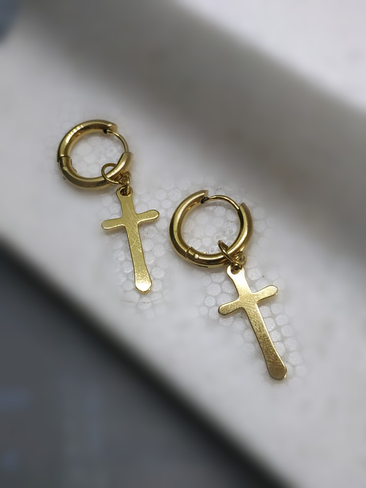 Detail Anting Salib Emas Nomer 15