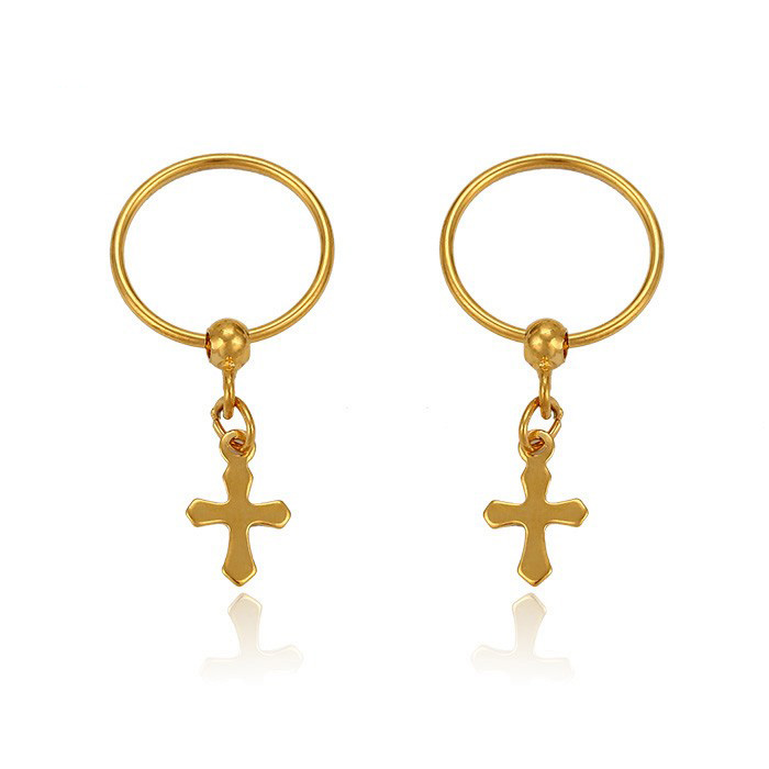 Detail Anting Salib Emas Nomer 26