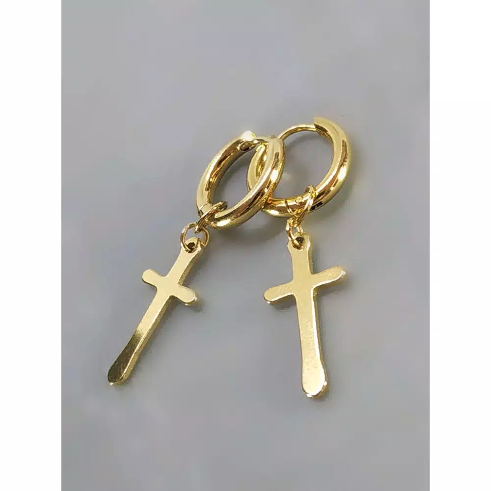 Detail Anting Salib Emas Nomer 5