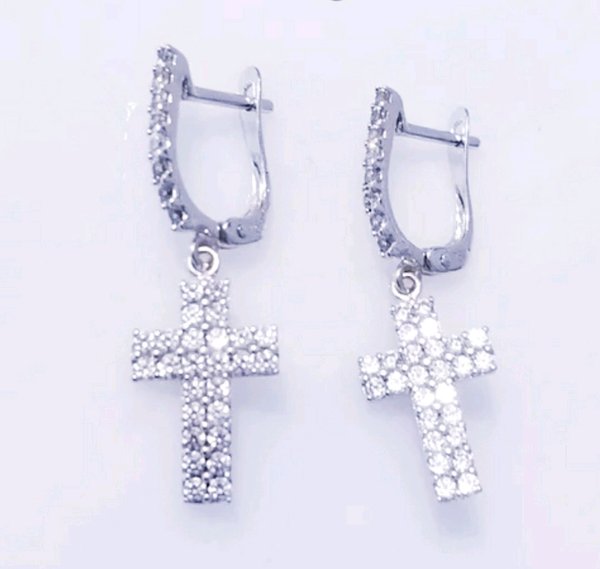 Detail Anting Salib Emas Nomer 42