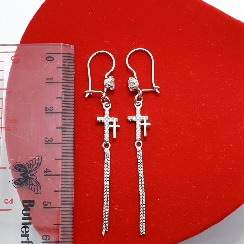 Detail Anting Salib Emas Nomer 45