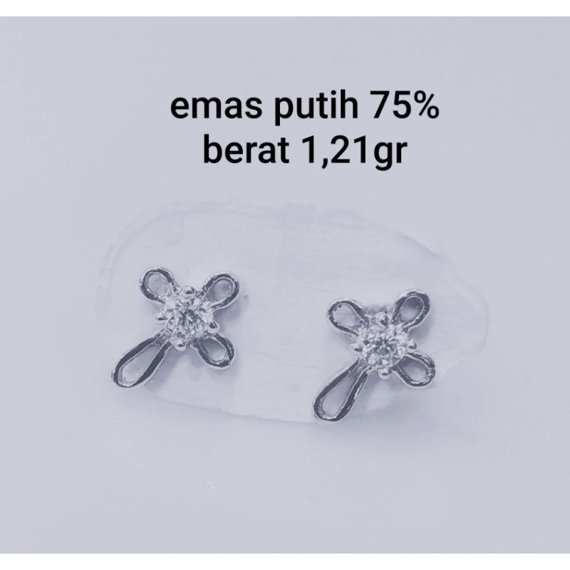 Detail Anting Salib Emas Nomer 48
