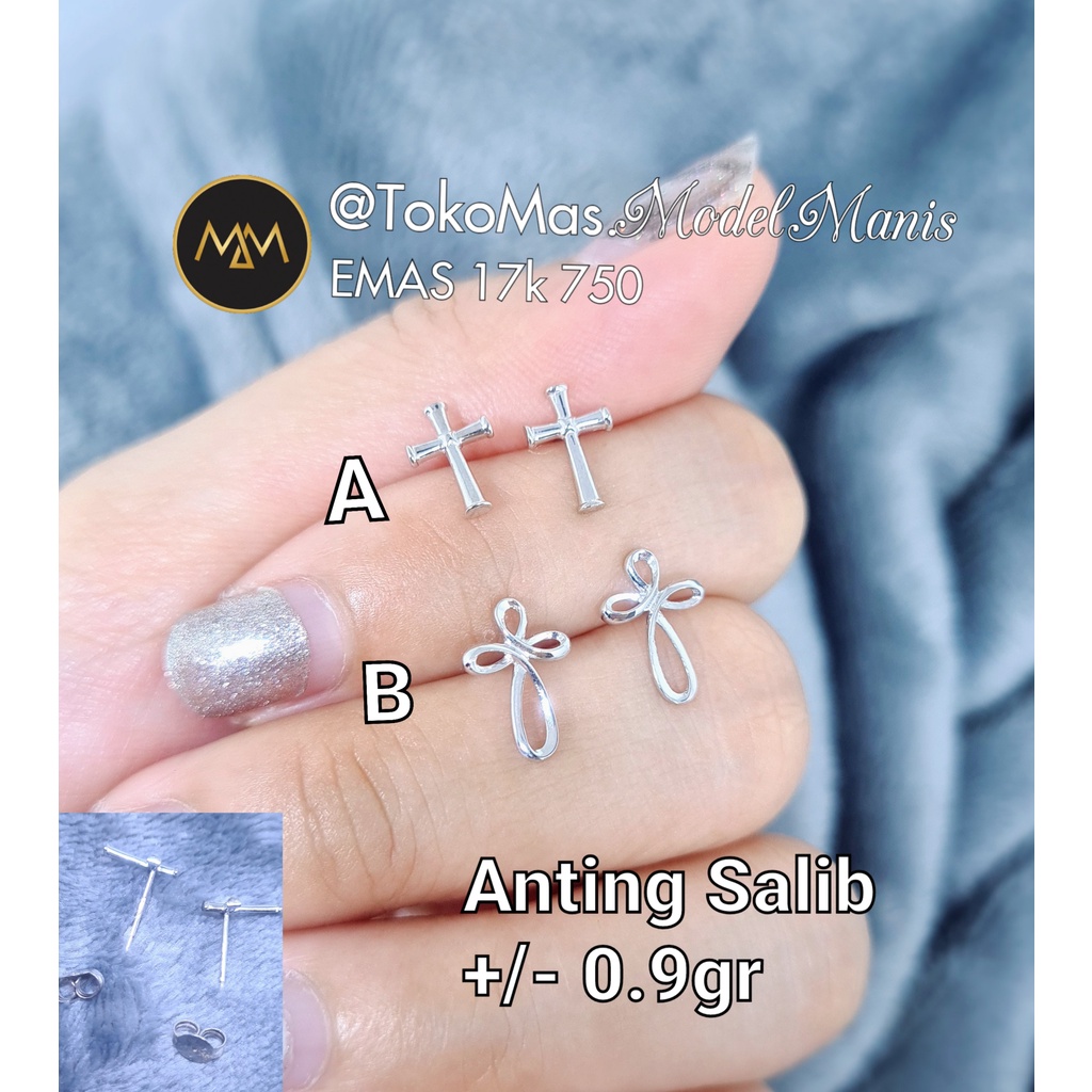 Detail Anting Salib Emas Nomer 49