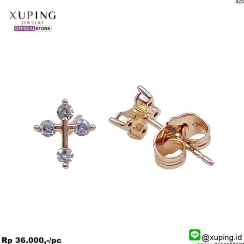 Detail Anting Salib Emas Nomer 58