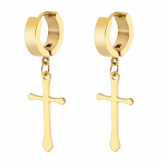 Detail Anting Salib Emas Putih Nomer 39