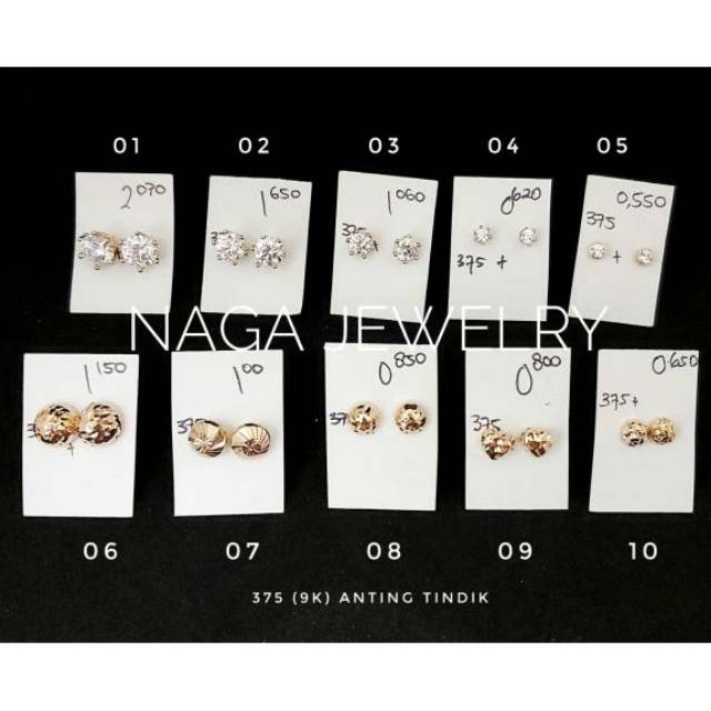 Detail Anting Tindik Emas Nomer 56