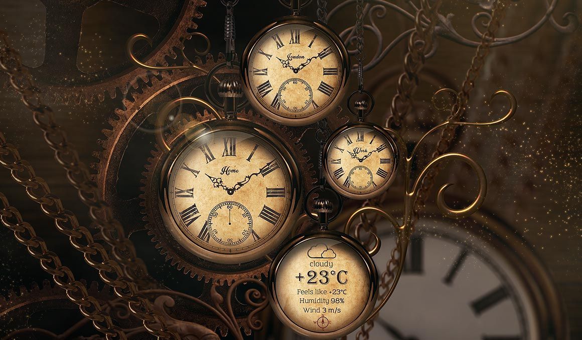 Detail Antique Clock Wallpaper Nomer 8