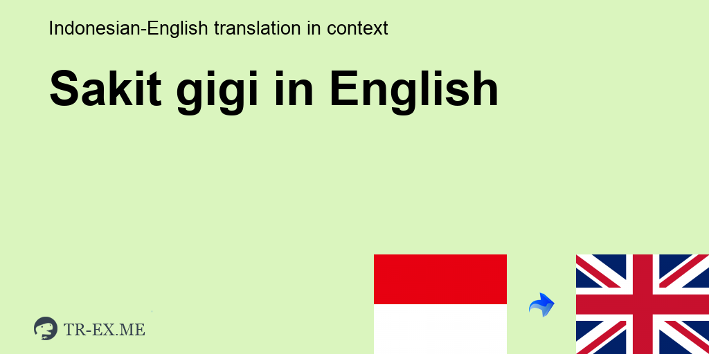 Apa Bahasa Inggrisnya Sakit Gigi - KibrisPDR