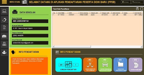 Detail Aplikasi Ppdb Excel Gratis Nomer 15