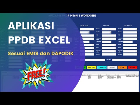 Detail Aplikasi Ppdb Excel Gratis Nomer 17