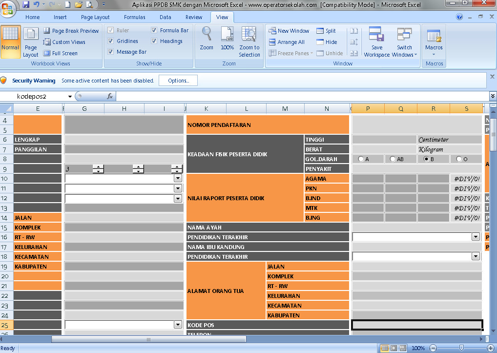 Detail Aplikasi Ppdb Excel Gratis Nomer 18