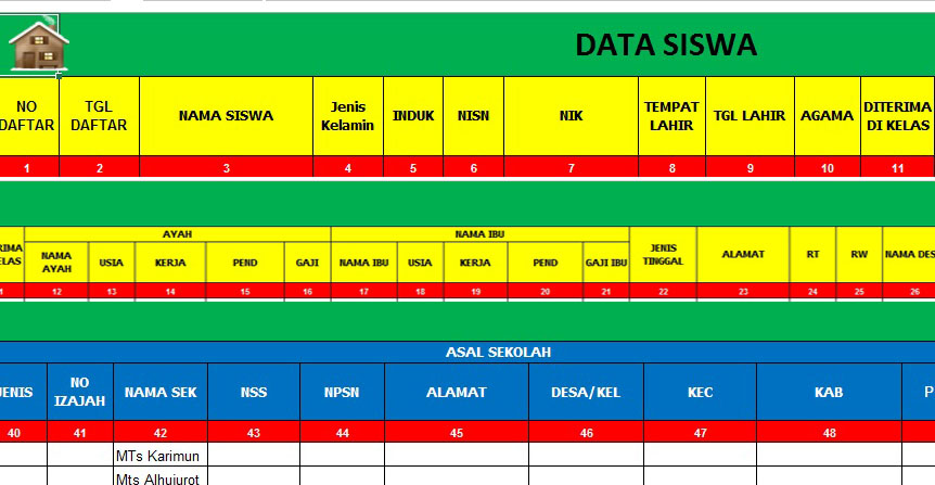 Detail Aplikasi Ppdb Excel Gratis Nomer 41