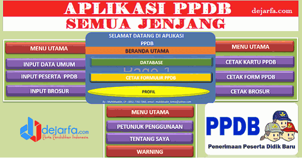 Detail Aplikasi Ppdb Excel Gratis Nomer 7