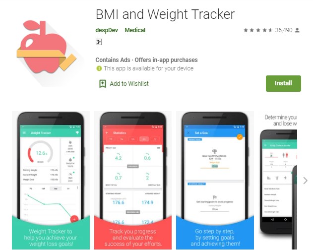 Detail Aplikasi Timbangan Berat Badan Android Nomer 10