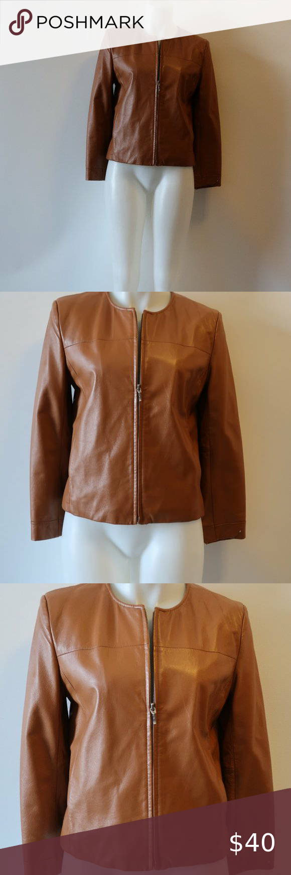 Detail Apostrophe Leather Jacket Nomer 29