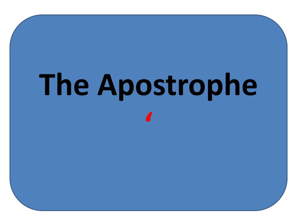 Detail Apostrophe Powerpoint Nomer 2