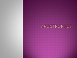 Detail Apostrophe Powerpoint Nomer 46