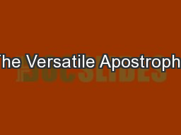 Detail Apostrophe Powerpoint Nomer 50