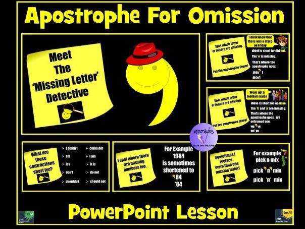 Detail Apostrophe Powerpoint Nomer 55