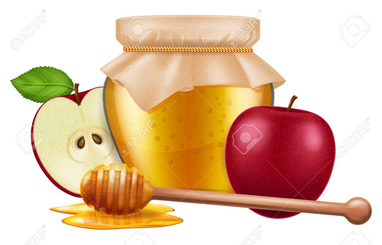 Detail Apple And Honey Clipart Nomer 18