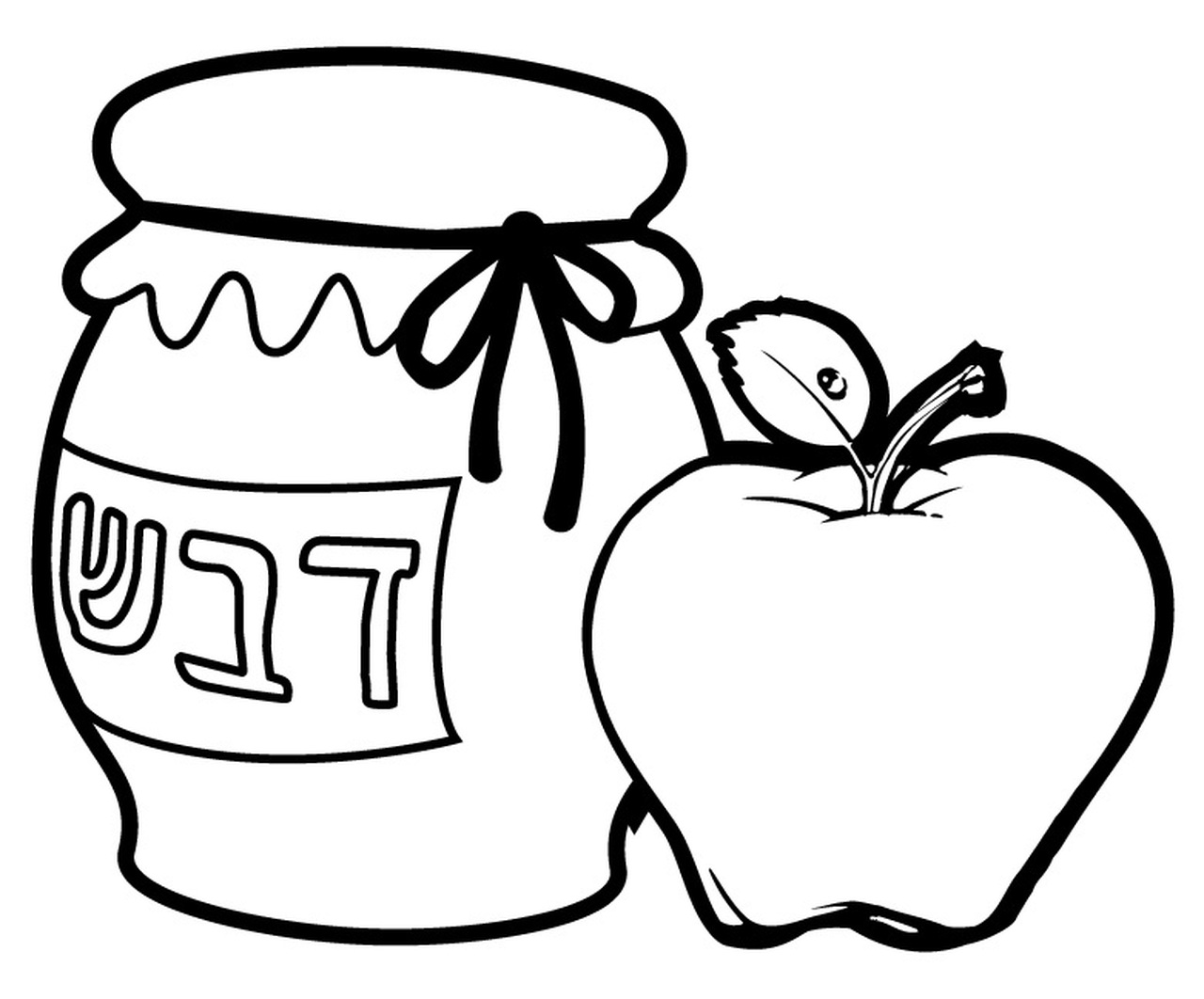 Detail Apple And Honey Clipart Nomer 33