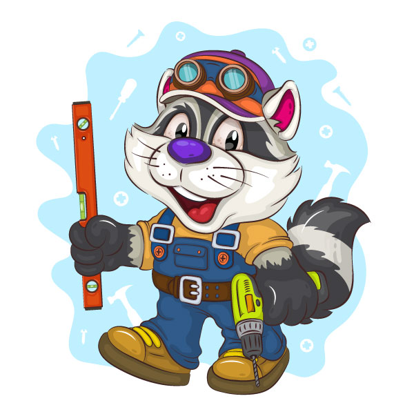 Detail Cartoon Raccoon Nomer 24