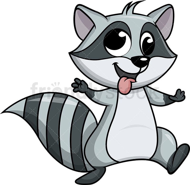 Detail Cartoon Raccoon Nomer 3