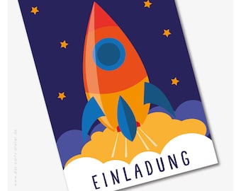Detail Einladung Astronauten Geburtstag Nomer 4