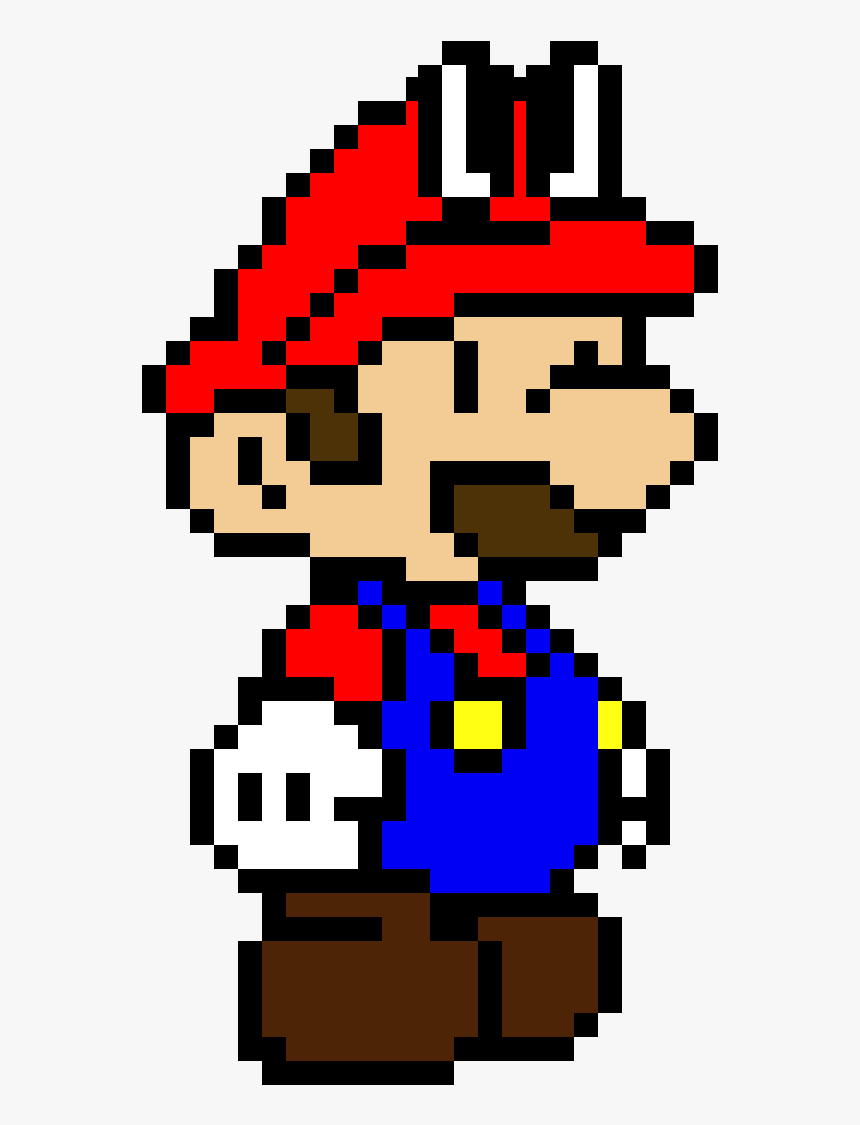 Detail Pixel Art Mario Nomer 3