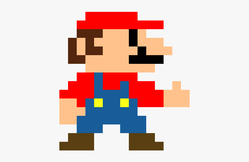 Detail Pixel Art Mario Nomer 4