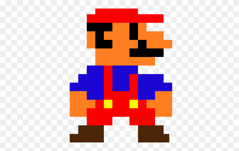 Detail Pixel Art Mario Nomer 6