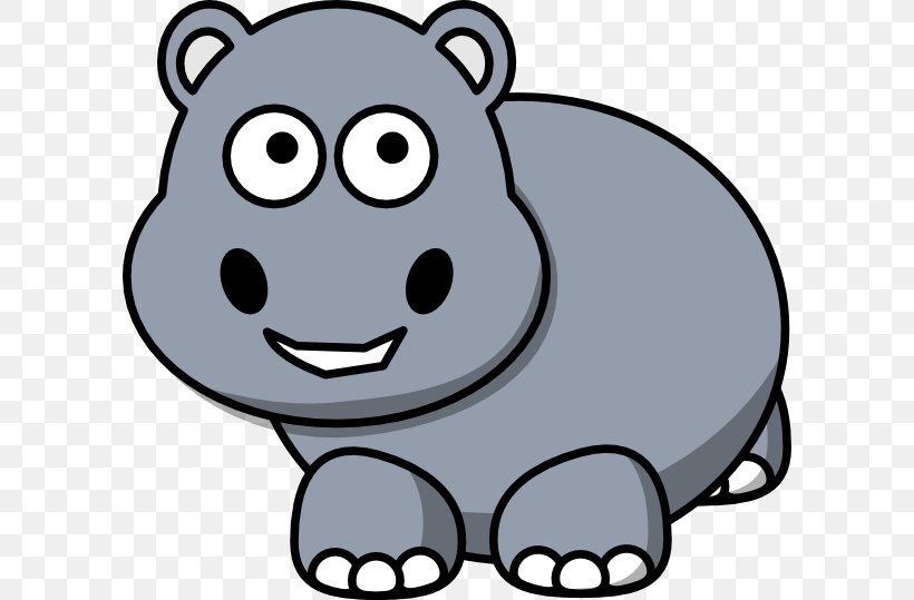 Detail Baby Hippo Drawing Nomer 10