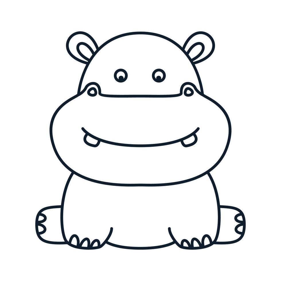 Detail Baby Hippo Drawing Nomer 14