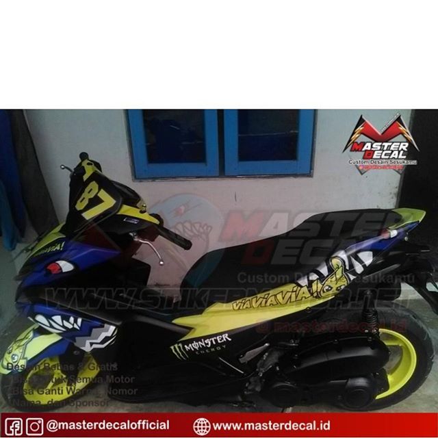 Detail Desain Decal Aerox Nomer 11