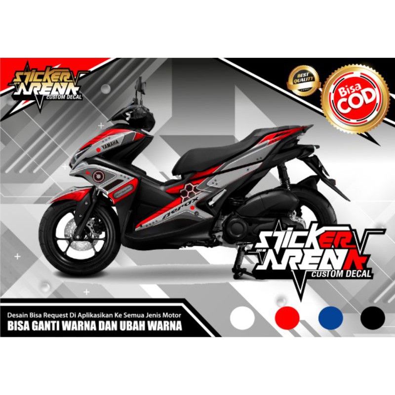 Detail Desain Decal Aerox Nomer 37