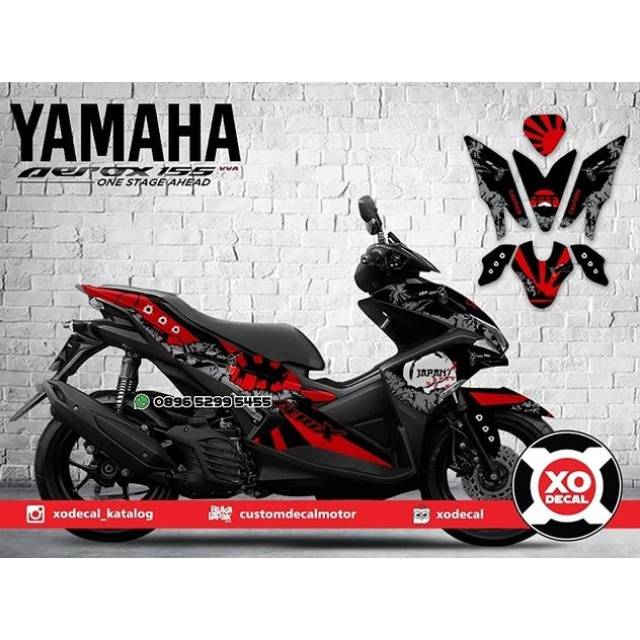 Detail Desain Decal Aerox Nomer 38