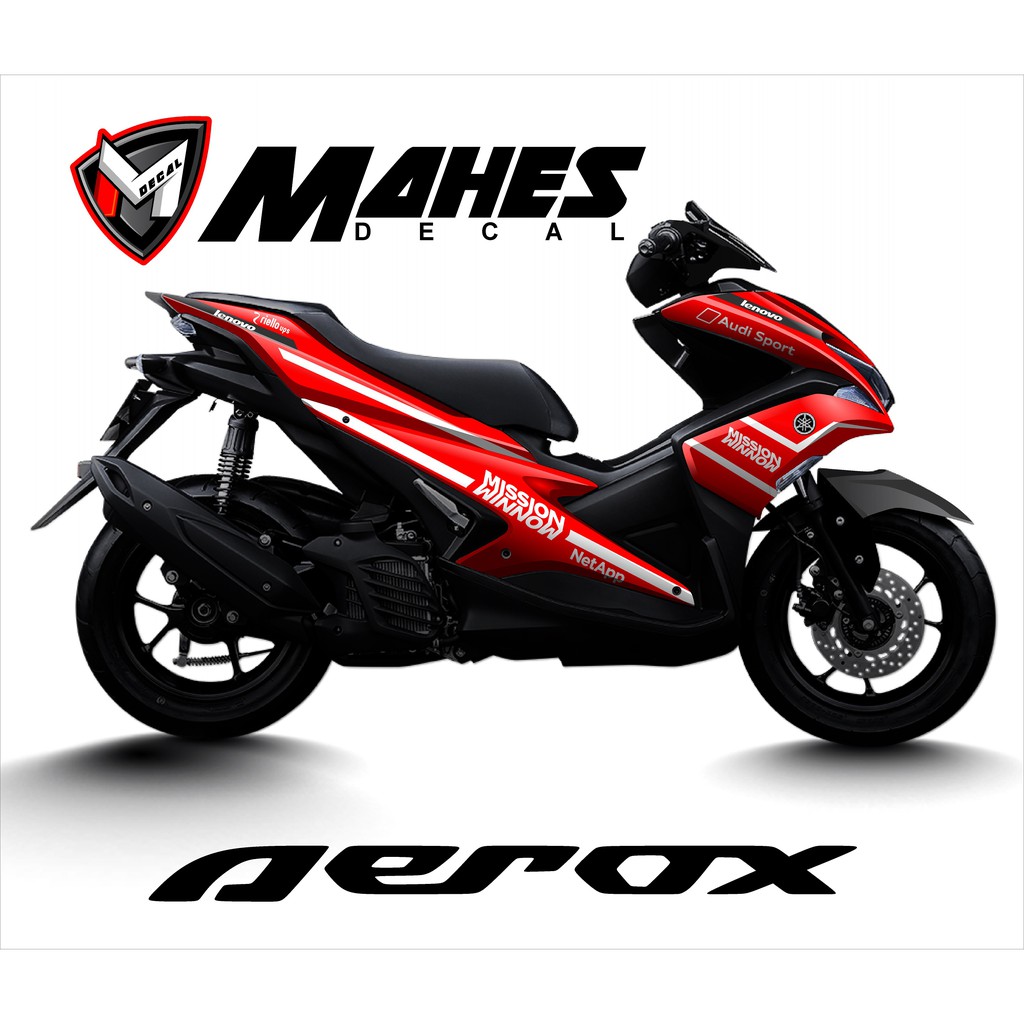 Detail Desain Decal Aerox Nomer 8