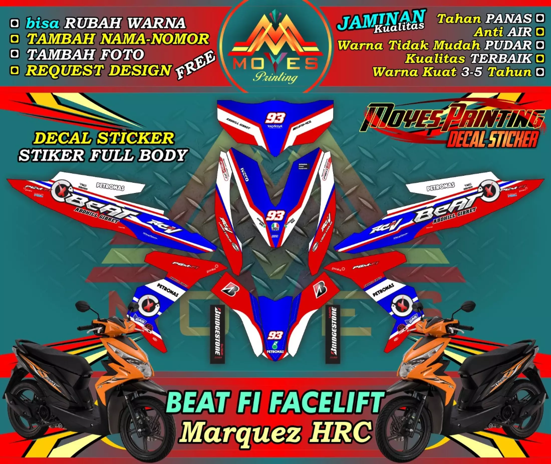 Detail Desain Decal Beat Fi Nomer 27