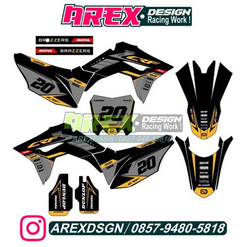 Detail Desain Decal Crf Nomer 11